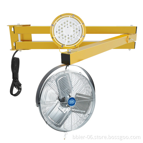 50W LED Loading Dock Light - 40inch Swing Arm, Dimmable 2700K-5000K, 5500 Lumen, 360 Rotatable Lamp Head